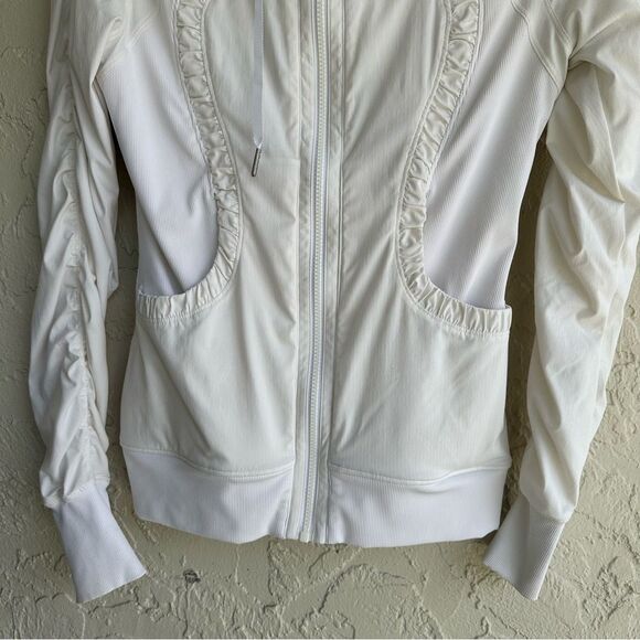 LULULEMON Dance Studio Jacket Women 6 Ruched Full Zip - Picture 3 of 11